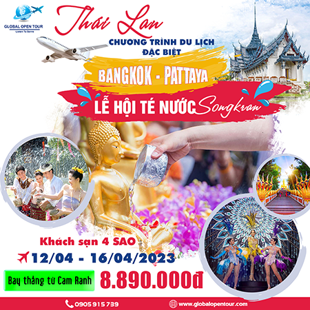Tour Thái Lan lễ hội té nước Songkran